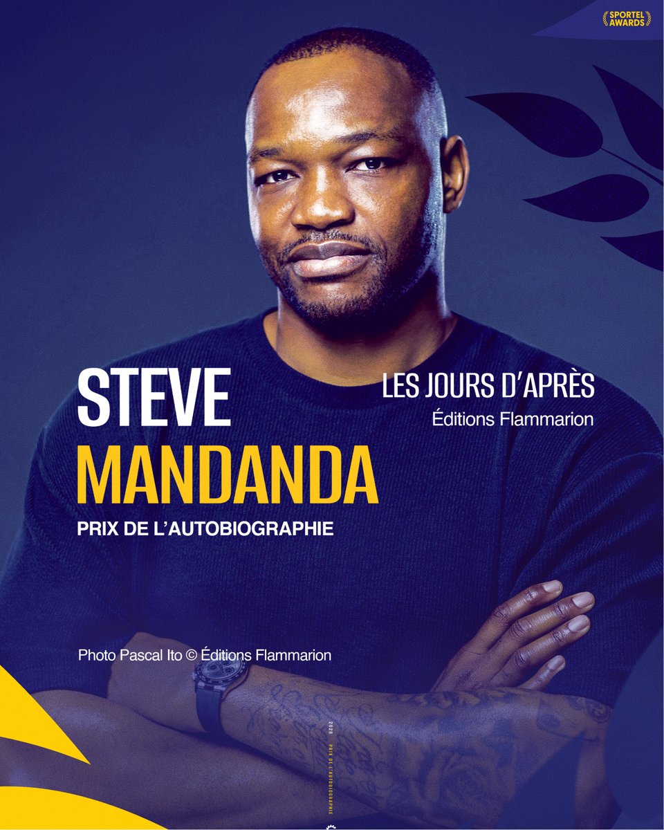 sportel_awards's tweet photo. Toute une carrière pour devenir champion. Et après ?

Steve Mandanda reçoit le Prix de l’Autobiographie SPORTEL Awards 2026 pour « Les jours d’après ». #stevemandanda #football
https://t.co/FXmzWgWIi9 https://t.co/1syufkZkuU