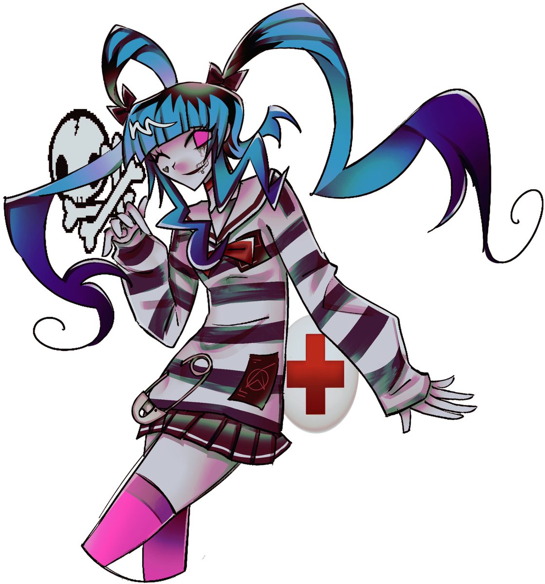 catfire6969's tweet photo. Darumi + girl kokichi https://t.co/m5fgnckQ6H