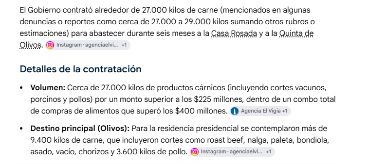 MartnPeiretti1's tweet photo. 🚨AHORA🚨 Escándalo. Javier Milei envió a comprar 27.000 kilos de carne premium para comer en Casa Rosada y Olivos junto a los Ministros. Mientras Milei hunde en la miseria al pueblo argentino y el consumo de carne está a los niveles de 2001. Delincuentes y cínicos. https://t.co/1Y9QX3YvQI