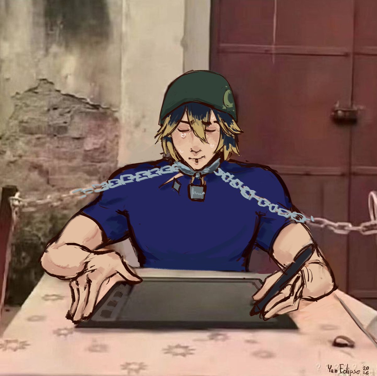 YanEclipse's tweet photo. Phel when he needs a new pfp or meme of himself 
(hs memes are so back )

#heartsteel #leagueoflegends #aphelios https://t.co/wYs6oNjegk