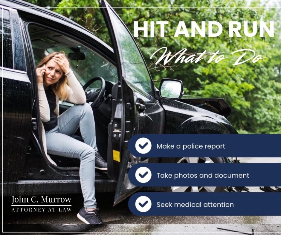 johncmurrowlaw's tweet photo. Hit and run? Here's what to do:

📱 Call police, file a report
📸 Photograph everything
🩺 Get checked medically
📝 Write down what you remember

We're here 24/7 if you need us. (813) 999-4950 https://t.co/xsXlWhBxYg