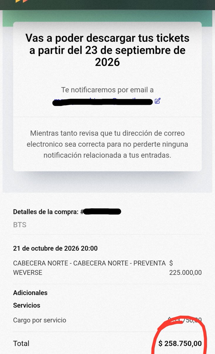 wnterangel's tweet photo. VENDO entrada para BTS el día 21/10 en cabecera norte (Estadio Unico La Plata🇦🇷)  más info por insta @/mags.ro !! (mismo precio que la compré) https://t.co/1qIiHYqV7G