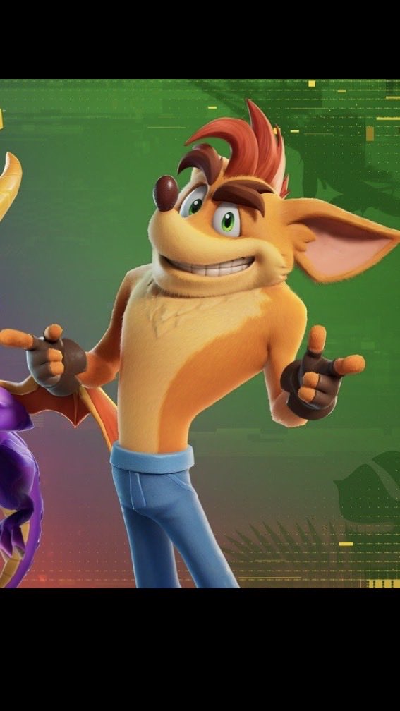 Cracked__JC's tweet photo. Ive definitely warmed up to how Crash looks in Fortnite but why does the new Crash sprite look way more accurate 😭

(At least in the face) https://t.co/TSlSny5esd