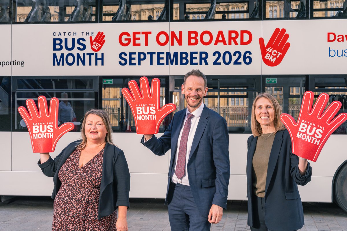 BusUsersUK's tweet photo. A specially wrapped double-decker bus - courtesy of @Dawsongroupplc - rolled into Westminster this week, bringing #CatchTheBusMonth right to the heart of Parliament! Thanks to the #APPG and @simonlightwood  for getting on board #LoveTheBus #CTBM26 https://t.co/p7SQhW0Zg7