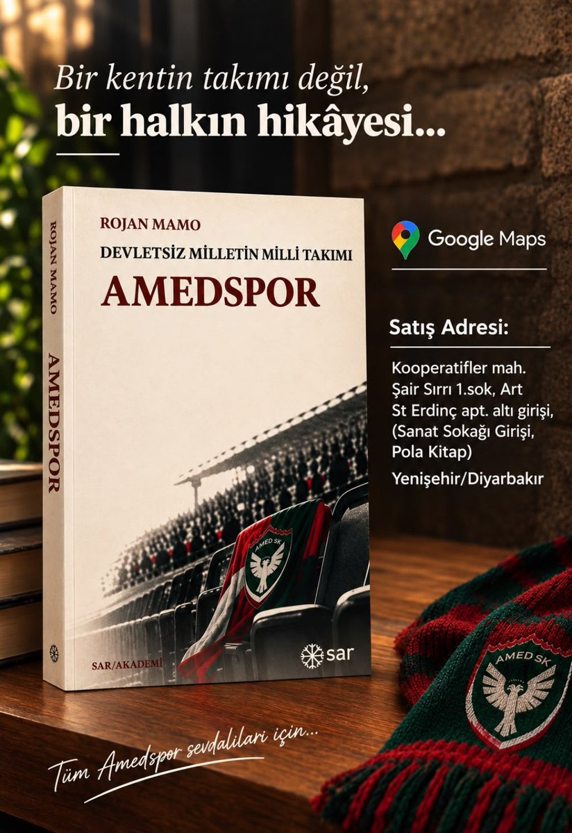 surajanscom's tweet photo. 'Devletsiz Milletin Milli Takımı Amedspor'

Gazeteci-Yazar Rojan Mamo'nun (@RojanMamo) yazdığı, Amedspor'un Kürtler için bir aidiyet, görünürlük ve direniş simgesine dönüşmesi ile bu kimliğin medya tarafından nasıl temsil edildiğine odaklanan kitabı Sar Yayınevi'nden çıktı. https://t.co/iGTK4u4ZYU