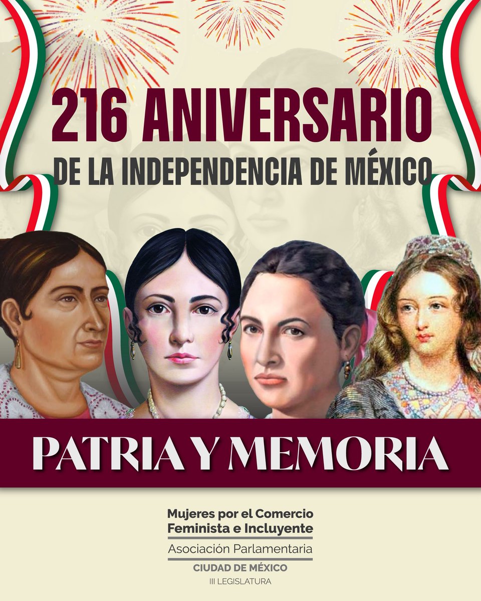 apmcfi_cdmx's tweet photo. 🇲🇽 Somos herederas y herederos de una historia construida por quienes lucharon por la libertad, la soberanía y la dignidad de nuestro pueblo.

¡Que viva México! 🇲🇽 https://t.co/6zGnetmiUx