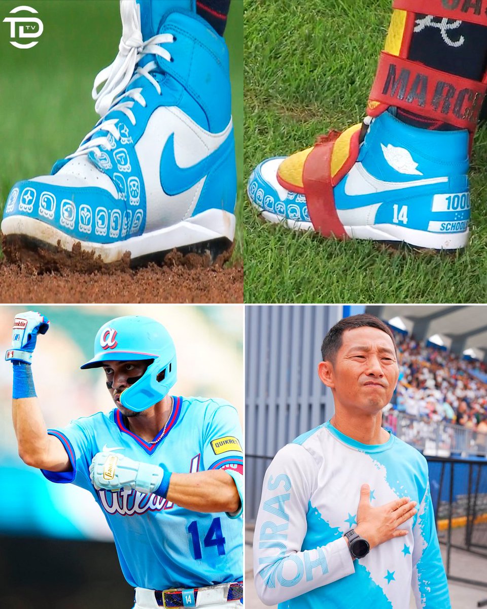 tdtvhn's tweet photo. La transmisión de la MLB resaltó los tacos de Honduras que está utilizando Mauricio Dubón por el mes patrio. Destacaron el proyecto de construir 1000 escuelas en Honduras de Shin Fujiyama.

"Los utiliza para ayudar a recaudar dinero para construir 1000 escuelas en Honduras. Eso es algo muy bueno. Al ser el único hondureño que juega en la MLB, significa mucho para él retribuir a su país de origen. Dubón es un gran ejemplo". 🗣🎙

El Dubi haciendo su parte para ayudar a los suyos 🇭🇳👏🏻