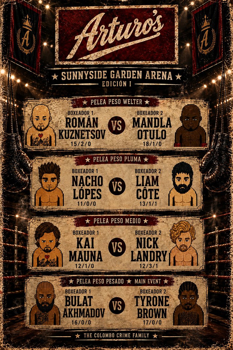 SOFIAPOHE_'s tweet photo. Las luces del Sunnyside Garden Arena están encendidas y el ring espera a sus protagonistas 🥊🥊🥊✨️ 

🇲🇽 3:00 p.m
🇪🇸 11:00 p.m

🎟️ Aviso: una vez iniciado el evento, la venta de boletos quedará cerrada.

¡Nos vemos en el ring!

#Habbo #HabboEs #Mafis #FamigliaColombo https://t.co/SNoOE5ONRV