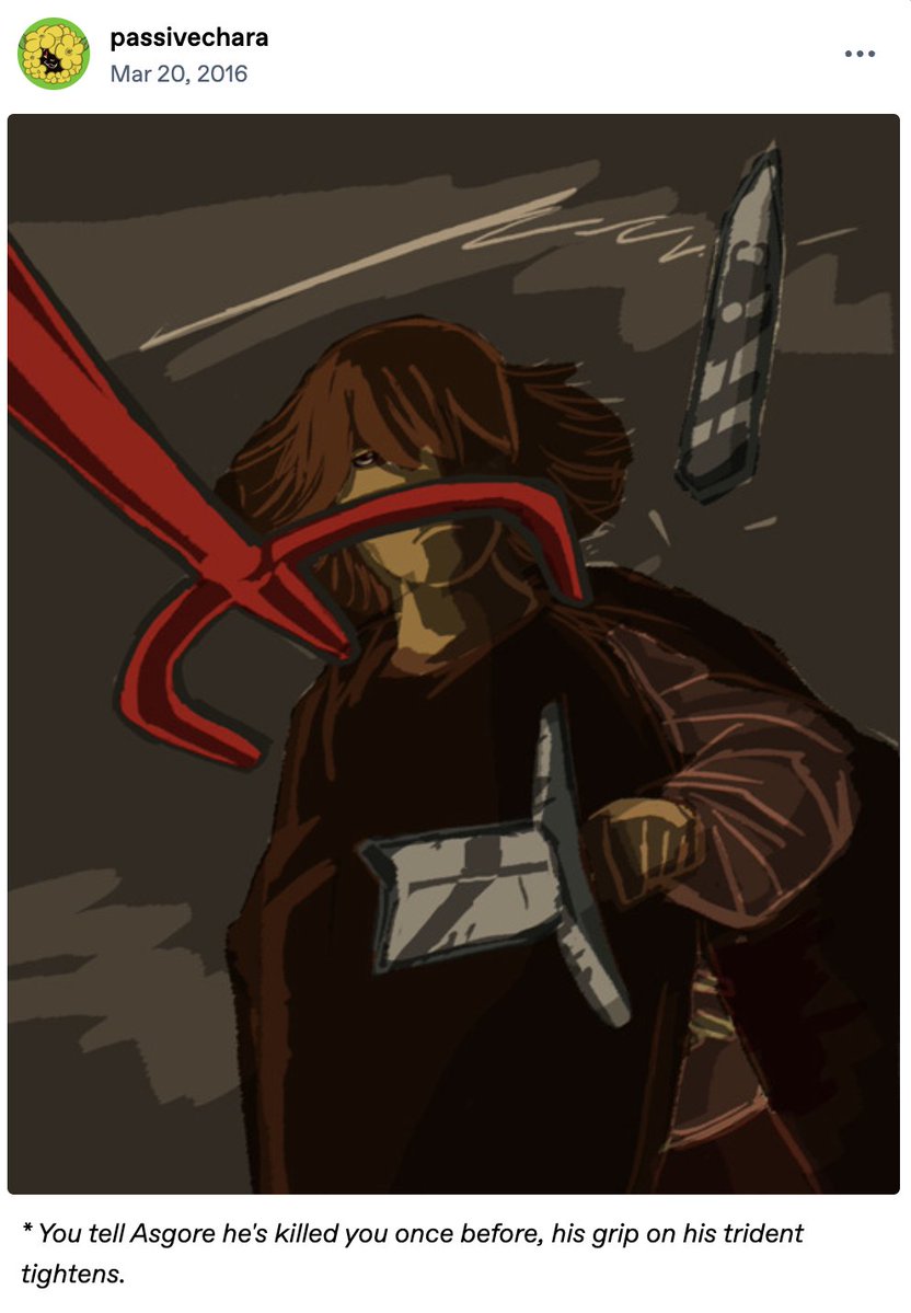 Jokezm2's tweet photo. Everyone should check out Passivechara's theories of Alphatale / the Poncho Human on Tumblr. It was one of my favorite things ever from the early Undertale fandom. https://t.co/mcM8lpbc12
