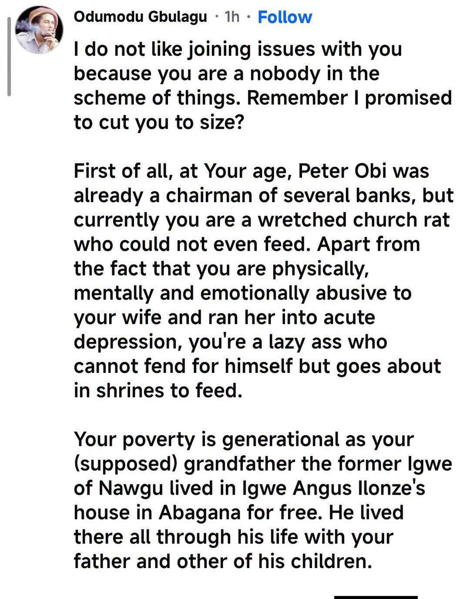 QueenUjunwa1's tweet photo. He wan form woke with Peter Obi name all in the name of Soludo standship, but person wey know him reach house don put him where he belong.😂 https://t.co/meLGmWbWvK