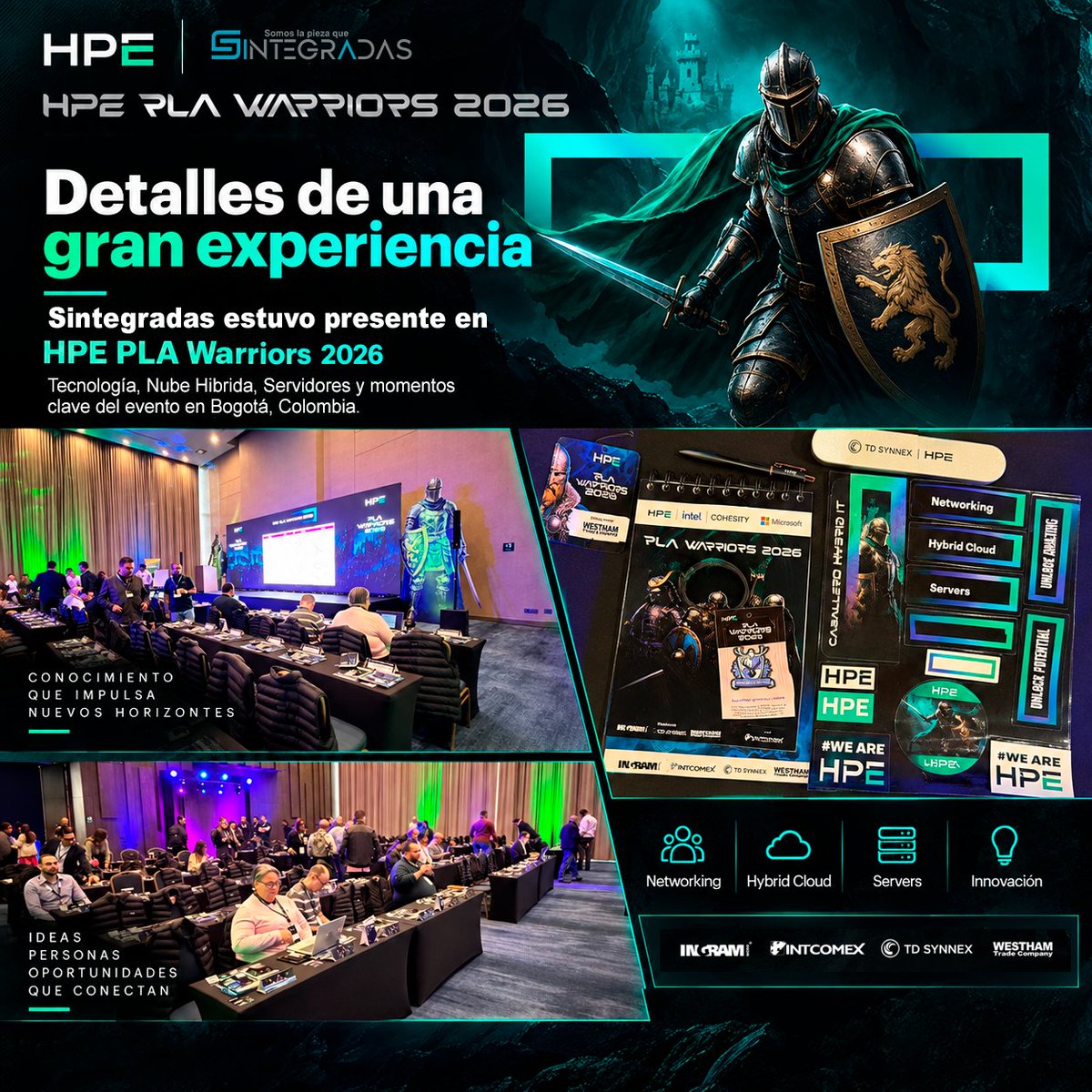Sintegradas's tweet photo. En #Sintegradas Nos enorgullece haber sido parte de #HPEPLAWarriors2026. 

Nuestros ingenieros fortalecieron conocimientos en innovación, infraestructura e IA, impulsando capacidades que transforman ideas en soluciones de vanguardia junto a @HPE🚀

#HPE #Sintegradas #Innovación https://t.co/ykYMcAxlbe