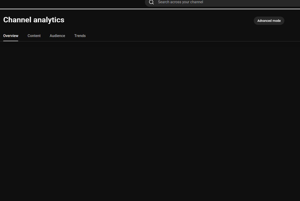 DeepHumor's tweet photo. Anyone else's YouTube Studio Analytics not loading? https://t.co/VKr3owVBxd