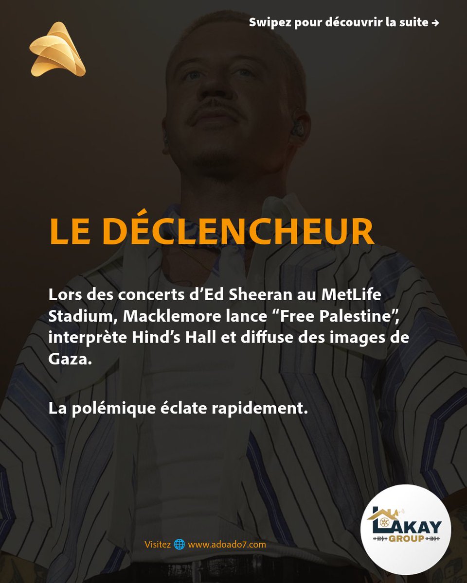 AdoAdo02's tweet photo. Tout est parti de quelques mots prononcés sur scène.

Après avoir affiché son soutien à la Palestine pendant un concert, Macklemore a été retiré de la tournée d’Ed Sheeran. Depuis, plusieurs artistes ont décidé de partir à leur tour.

Ed Sheeran affirme que la décision ne venait pas de lui. Mais l’affaire a déjà pris une autre dimension et relance le débat sur la liberté d’expression des artistes.

On vous explique ce qui s’est réellement passé. 👉

1/3

🌐https://t.co/Z2kW0svZBU