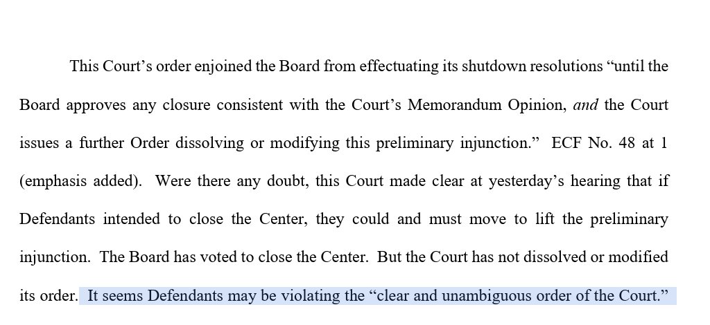 jonathanreports's tweet photo. Breaking: Rep. Joyce Beatty has filed emergency motion challenging Kennedy Center's abrupt closure to public for two years of renovations.

"It seems Defendants may be violating the “clear and unambiguous order of the Court,” her lawyers wrote. https://t.co/74i70ltkeZ