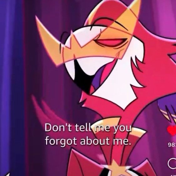 GemJennz's tweet photo. You're telling me Stolas has a long time childhood friend who actually likes him. And instead of fantasizing about forbidden yaoi with HIM Stolas becomes obsessed with the low class imp who was sold to him for a day

Blitzø was 100% right here about his fuckass fantasy/obsession https://t.co/WHEzWRB8N2