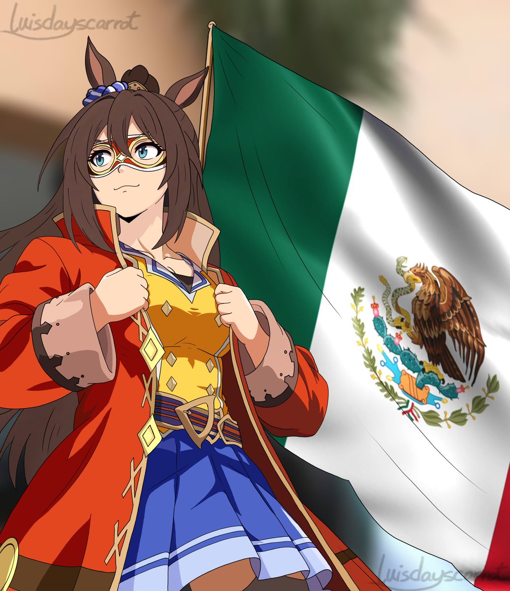 luisdayscarrot's tweet photo. VIVA MEXICOOOO CABRONES!!! 🇲🇽🎇 I love you despite your flaws 💚🤍❤️

#Mexico #IndependenciaDeMéxico  #umamusume #ウマ娘 https://t.co/VdHHqU7txw