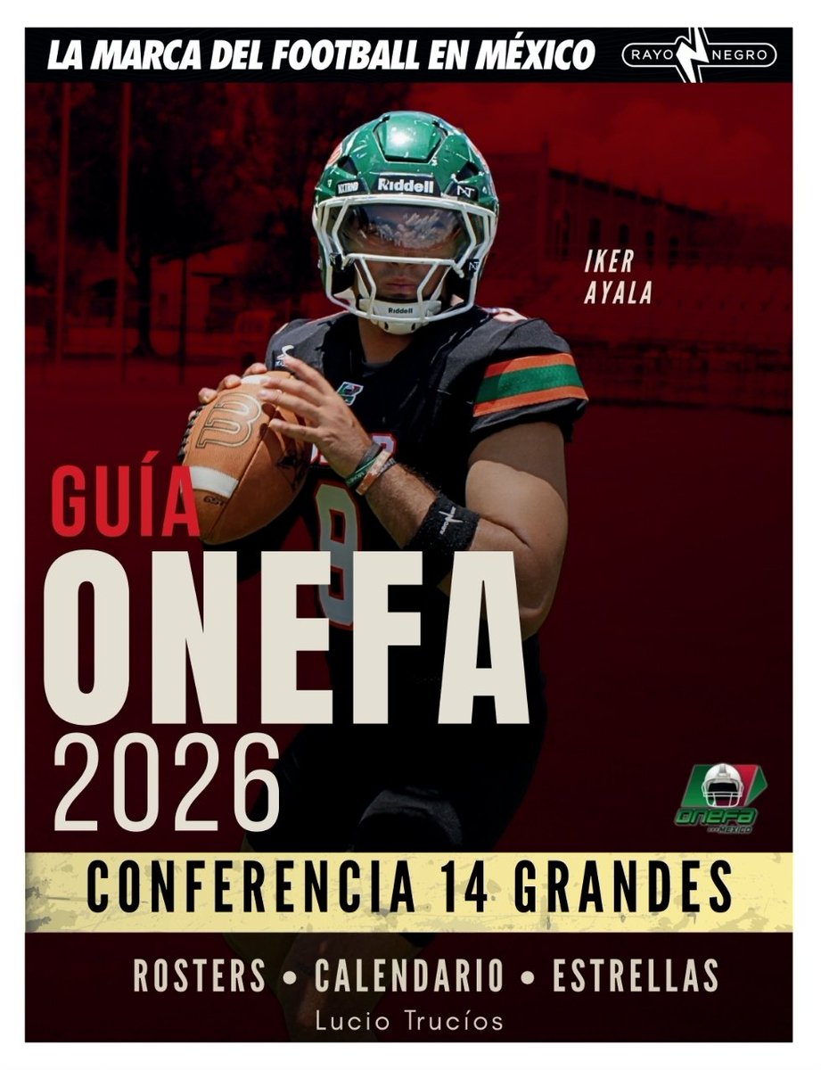 luciotrucios's tweet photo. @RayoNegroSports te hace llegar la Guía ONEFA 2026 de los 14 Grandes. Gracias a todos los entrenadores, periodistas y jugadores que se involucran. ¡Ojalá les sea de utilidad! 

https://t.co/vBbN8UXAc5 https://t.co/dCQwOS6sHs