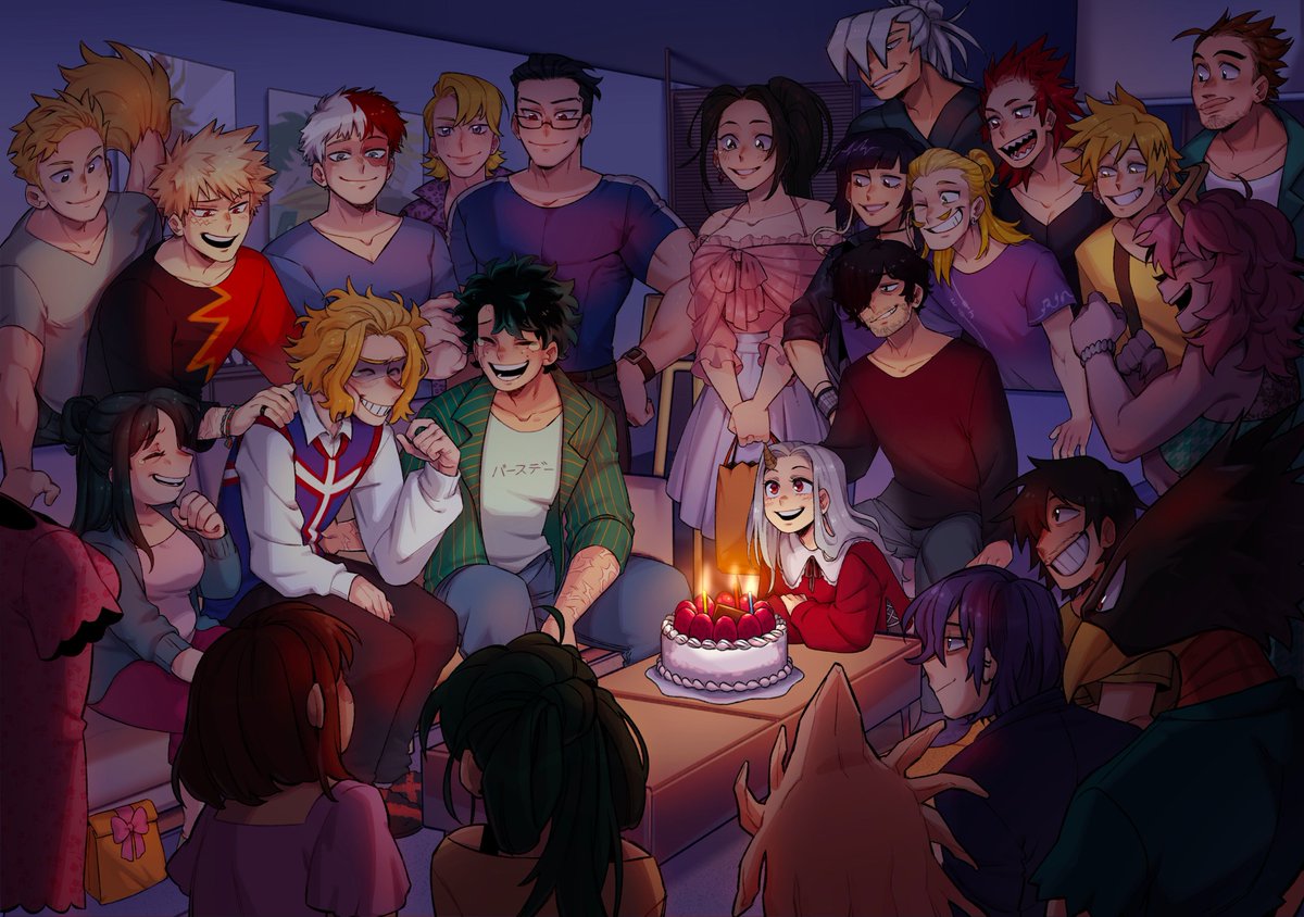 pianobelt's tweet photo. I finally get to share my SFW spread for @BF_AnthoZine ! The most ambitious piece I've ever done for a zine lol. Some details below! #mha https://t.co/zyD2gl8EtB