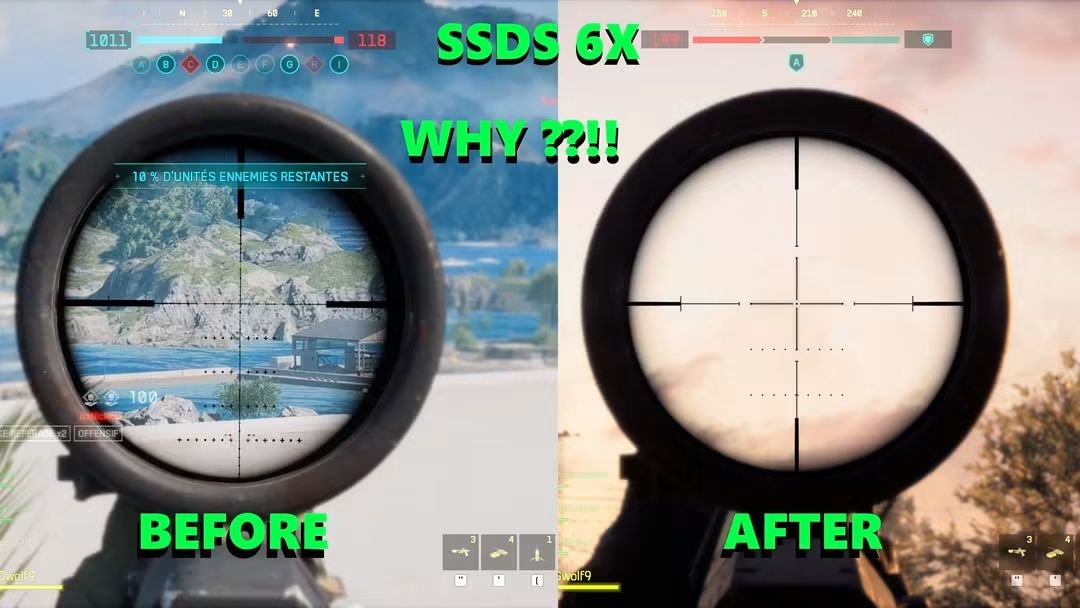 GaryCapely's tweet photo. @BattlefieldComm Rollback sniper scope reticle too https://t.co/H1JsGU929X
