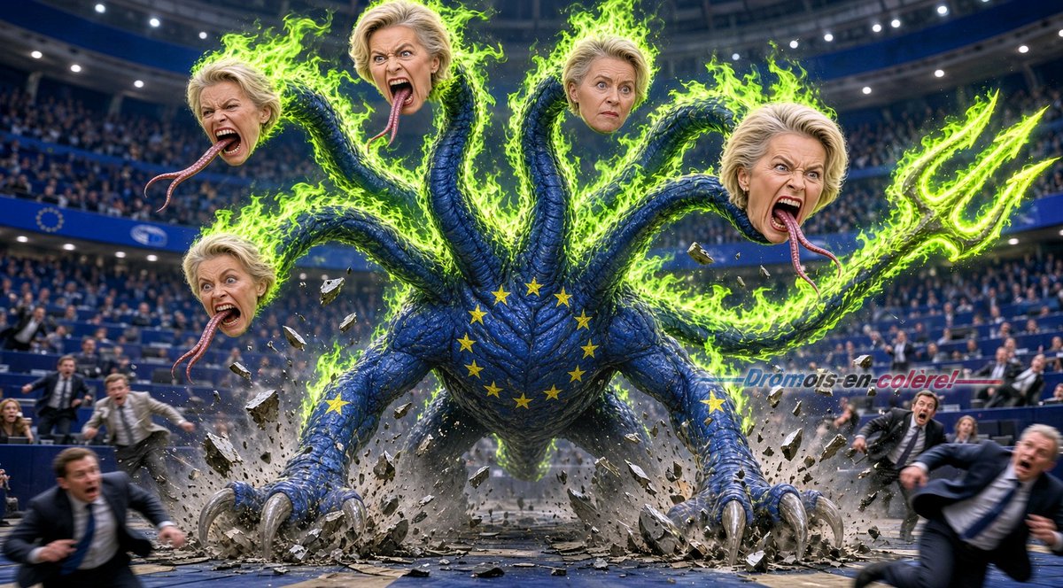 26enColere's tweet photo. L' UE est un «MONSTRE AFFAMÉ» qui DÉVORE la MOINDRE RICHESSE,
détruisant la SOUVERAINETÉ de tous les PAYS qu'elle OPPRESSE... https://t.co/uNZ7eo0Ouz