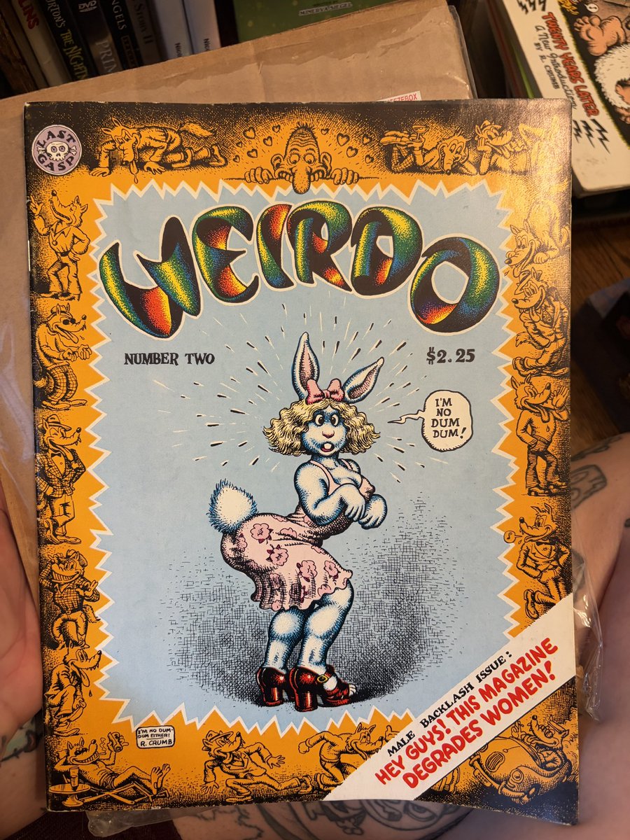 sheepwytch's tweet photo. packing my stuff up because i’m moving and totally forgot i had this copy of weirdo!!! https://t.co/Oie2T9PN2x
