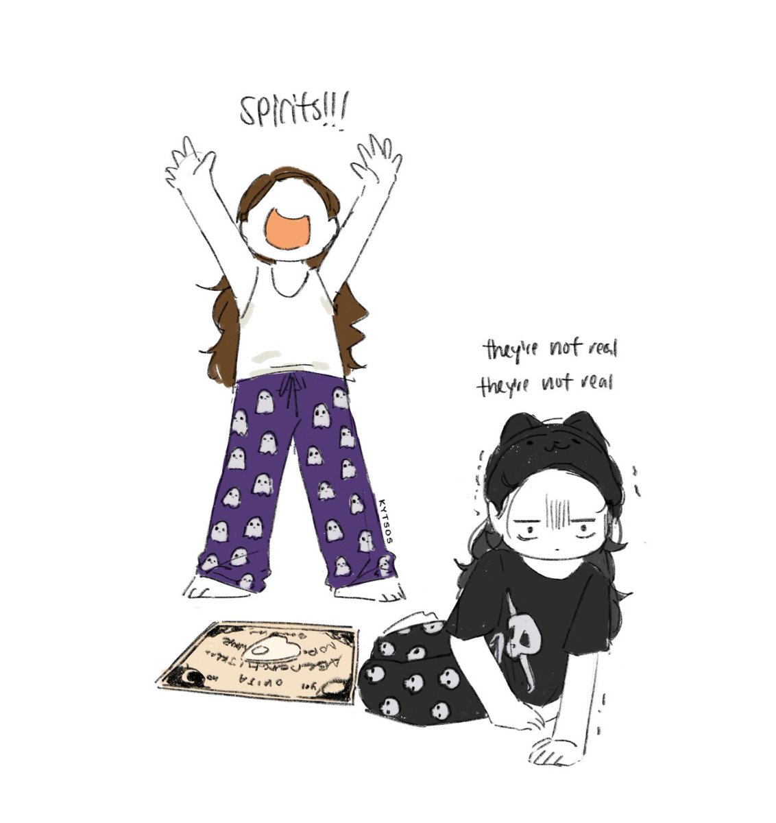 kytsos's tweet photo. fun sleepover activities 👻 https://t.co/5zY9tFvOG0