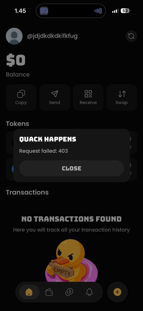 QofeHQ's tweet photo. @duel_duck Deposits doesent credit and cant refresh https://t.co/QMQMLvz7h9