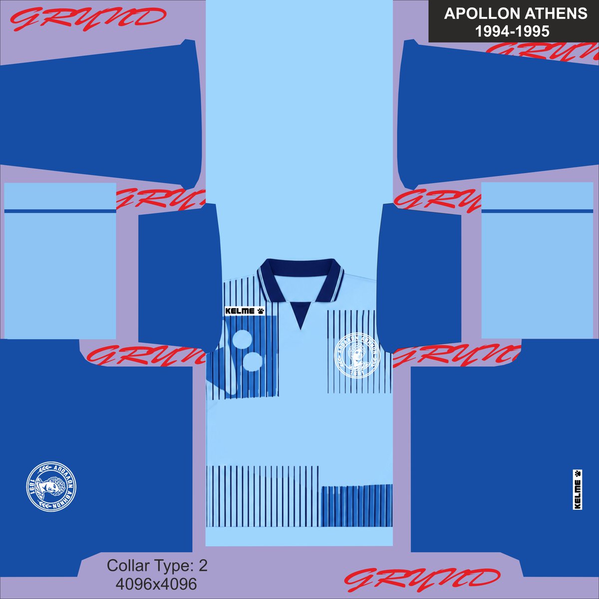 panosonce's tweet photo. Apollon Athens 1994-1995  kit  for #PES2021 ⚽4096x4096 
#eFootballPES2021 #PESKits #ApollonSmyrnis #RetroFootball #ClassicKits https://t.co/lngMeki3e1