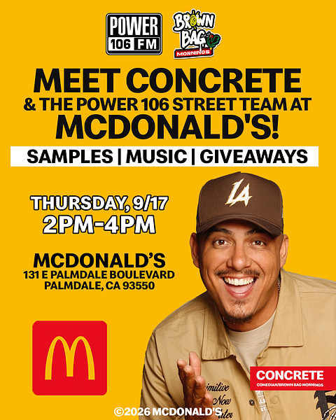 Power106LA's tweet photo. #ad #sponsored The all-new Specialty Drinks have arrived at McDonald's and we're celebrating this Thursday at the McDonald's in Palmdale! #mcdonalds #SoCalMcDs https://t.co/EJwoOlhljV