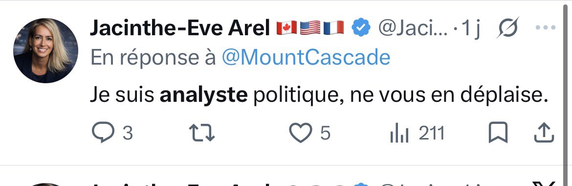 KeveunThePirate's tweet photo. Une analyste de haut niveau
#MAGAQuebec https://t.co/GDfs7ASKNK