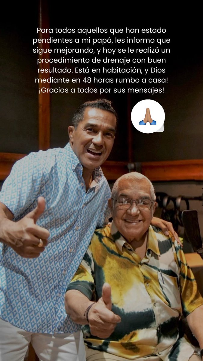 checoacosta's tweet photo. Gracias a los que han estado pendientes a mi papa! Dios todo lo puede, 🙏🏽🙏🏽🙏🏽🙏🏽
❤️❤️❤️❤️
@AlciAcostaC https://t.co/ZUiGX2liUJ
