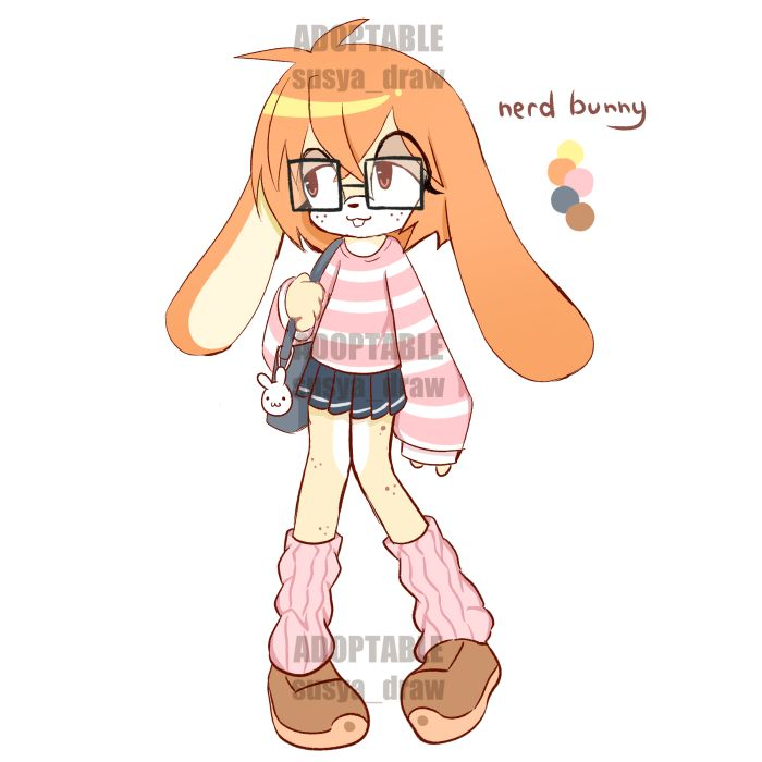 SusyaChan's tweet photo. Nerd Bunny Adoptable OPEN <3
https://t.co/fHn4KDEIe8 https://t.co/GzO5TcKXe6