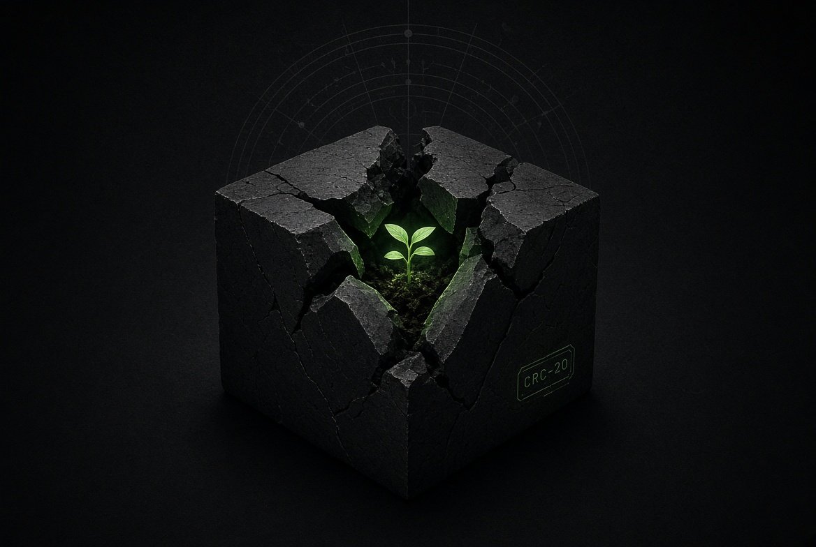 theprecop's tweet photo. New face. Same chain.
We dropped the fake “smart contracts on L1” look.
PRECOP is a client overlay. Bitcoin orders txs. You replay the law.
The cube is the seal. The seed is CRC-20.
Foedus est lex. Radix tacet. https://t.co/jgP8EVBxqt