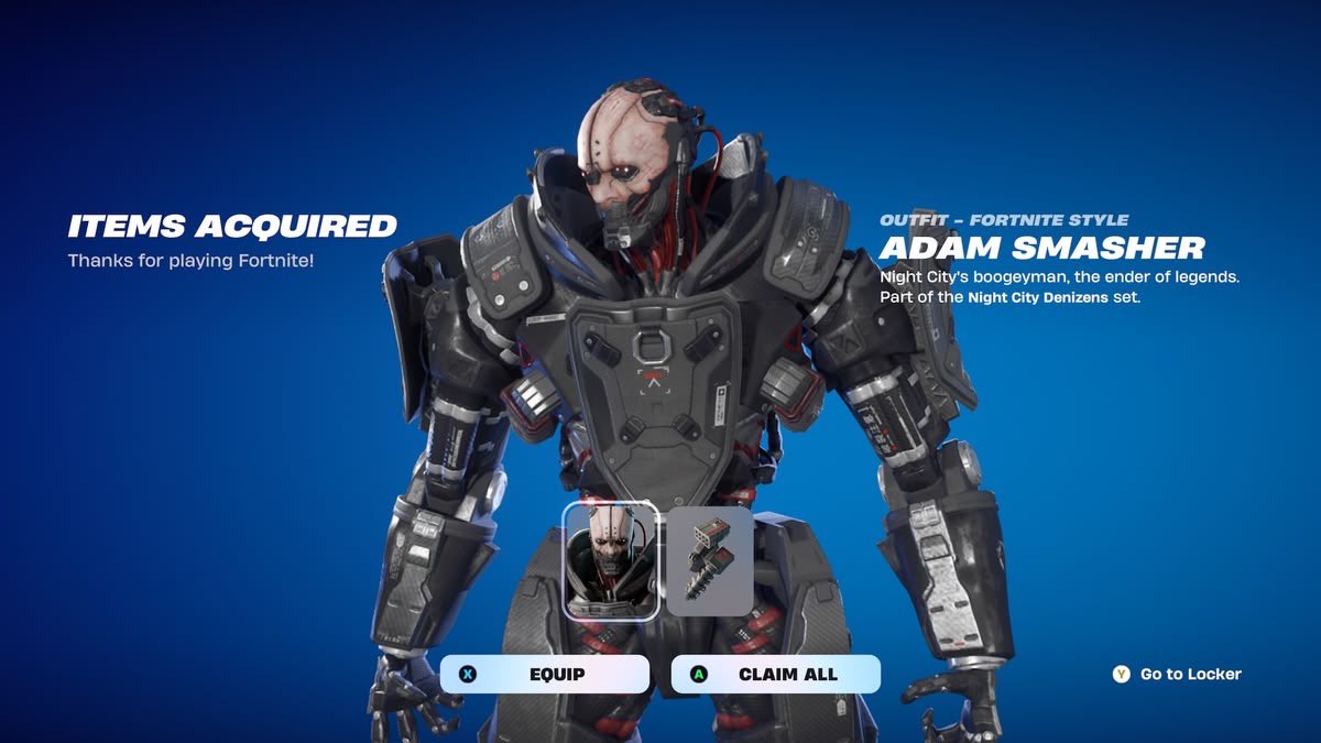 NGA93787249's tweet photo. @kuyuriq @zee3zee3zee3 @therobocherry @HYPEX “triviliaze his death” Fortnite with Adam Smasher: https://t.co/OdWR6zhQSa