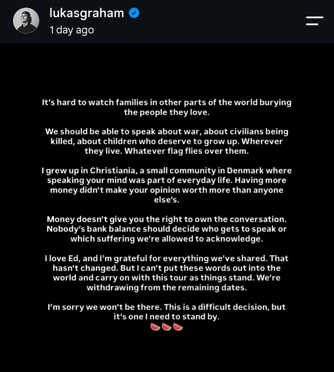 AttaAilu's tweet photo. @bbnomula @LukasGraham I don't think he is on x, but this is he's comment on Instagram. https://t.co/SJNiVXMwJO