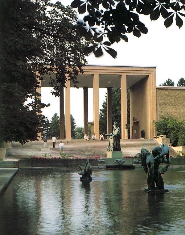 luusssso's tweet photo. The body of work by architect Eliel Saarinen on the Cranbrook campus in the suburbs of Detroit is legendary  

Arguably the most influential school of design in American history https://t.co/lHQvRkyJAf