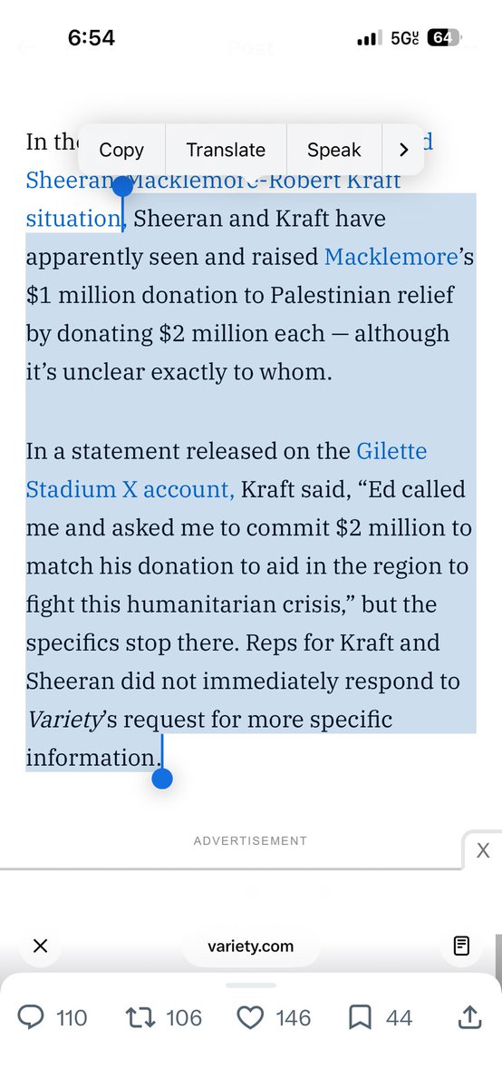 killjoykass's tweet photo. @Variety is he though or did you just write a false engagement bait headline to spread misinformation and cause a stir cause your article says something a little diff https://t.co/Fb2d36XlSC