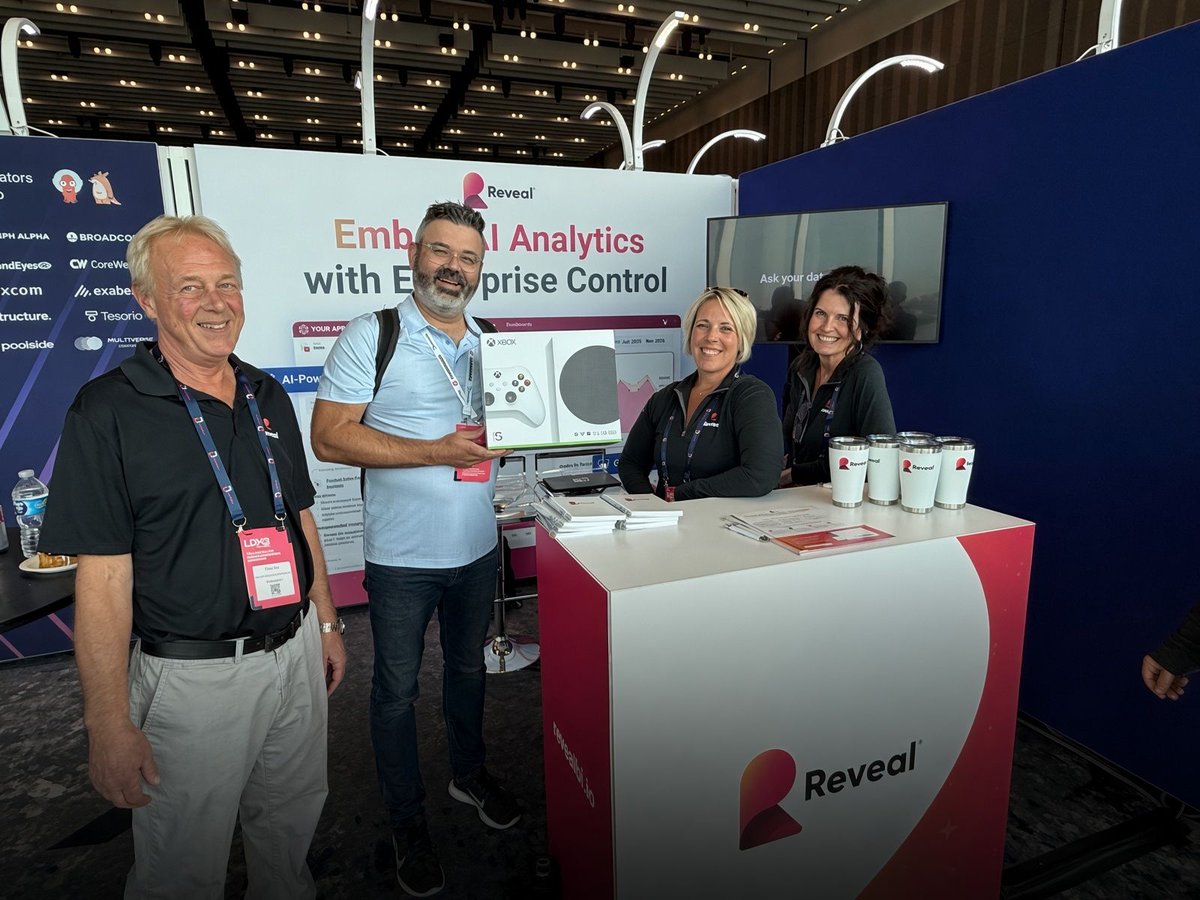 infragistics's tweet photo. Two days at LDX3 NYC with @reveal_bi at Booth #710.

Jason Beres (Infragistics COO) took the Solutions Stage live. The team held two days of demos and build-vs-buy talks. Xbox went home with Luke. 🎮 

Thanks, New York. 

#LDX3NewYork #EmbeddedAnalytics https://t.co/uzoyprR3sO