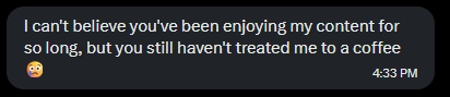 synnnnn____'s tweet photo. you enjoyed my content too yet u never treated me to a coffee https://t.co/Ffawv3lepB