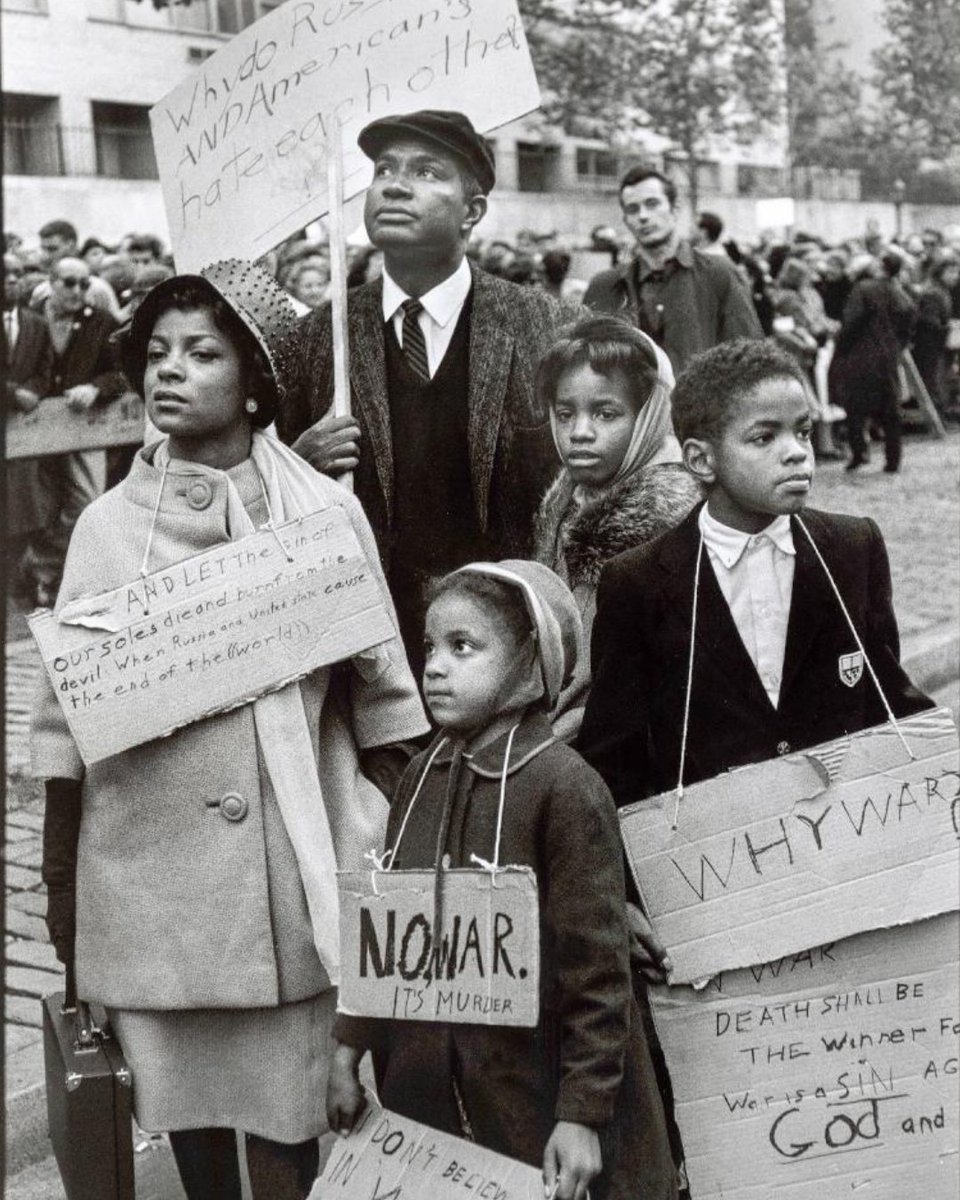 BmediaHQ's tweet photo. Ruby Dee, Ossie Davis, and their children protest at a CORE (Congress of Racial Equality) peace demonstration in New York City, 1962. 

This wasn't the only time they showed up. Throughout the Civil Rights Movement, Ruby Dee and Ossie Davis consistently used their voices and their presence to support the fight for equality, both on and off the stage.