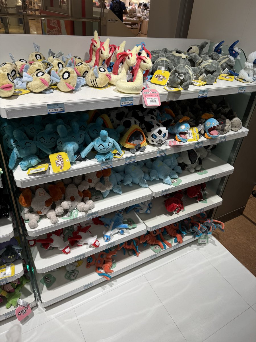 saltydkdan's tweet photo. They have so many plushies at this Pokemon Center dude oml https://t.co/n1ISL4B2nL