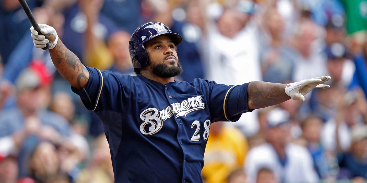 hallofgoodpod's tweet photo. Watching Prince Fielder play for the Milwaukee Brewers was like winning the lottery on your birthday after eating dinner at your favorite restaurant. https://t.co/7lVVxJcOAz