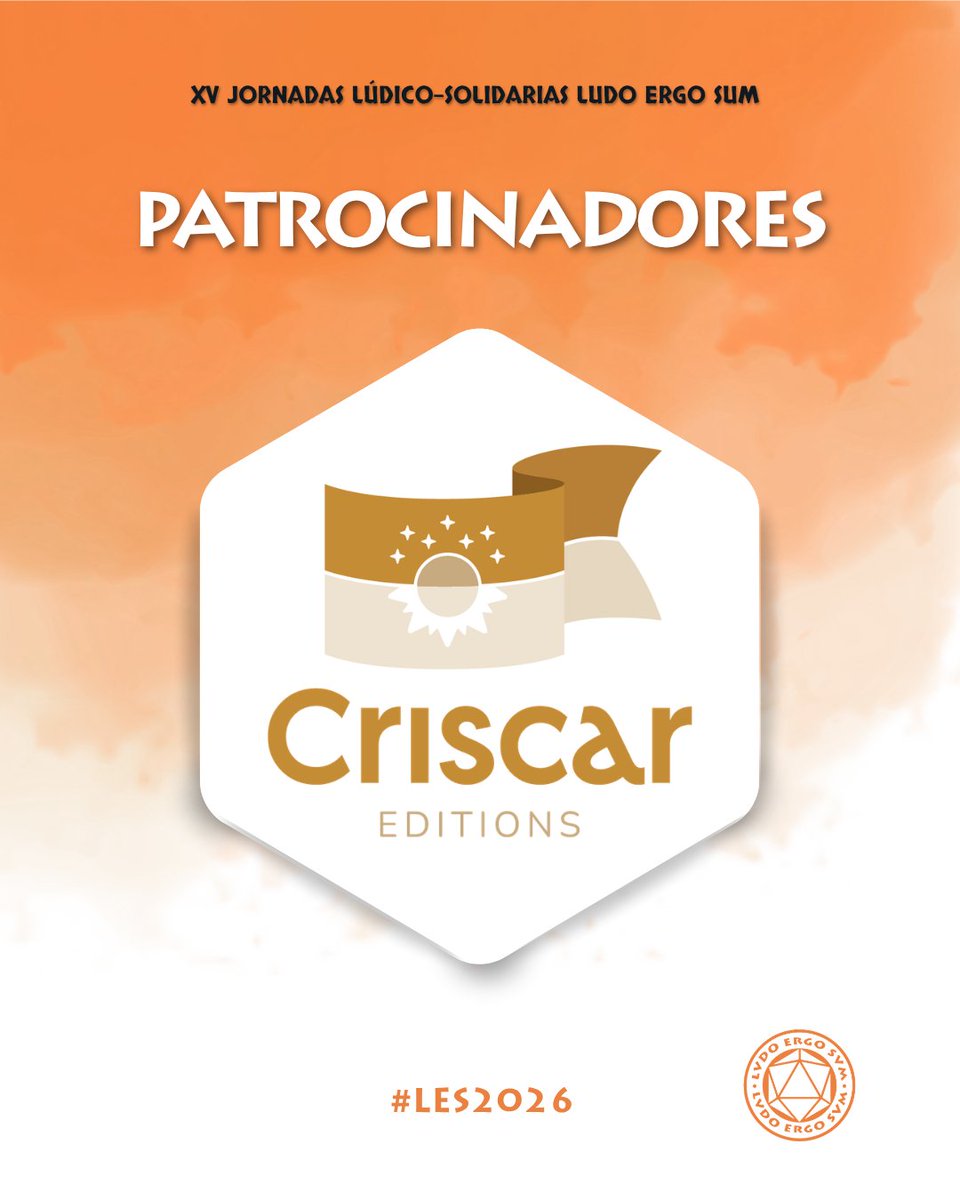 J_Ludoergosum's tweet photo. 🎲✨ ¡Criscar Editions estará presente en las #LES2026 para mostrarnos Kire!
Pásate por las jornadas para descubrir y probar este fascinante juego de mesa. ¡No te lo pierdas!
🗓️ 18, 19 y 20 de septiembre.
📍 La Nave de Villaverde.
#LES2026 #CriscarEditions #Kire #JuegosDeMesa https://t.co/W9TJ0GRCIi