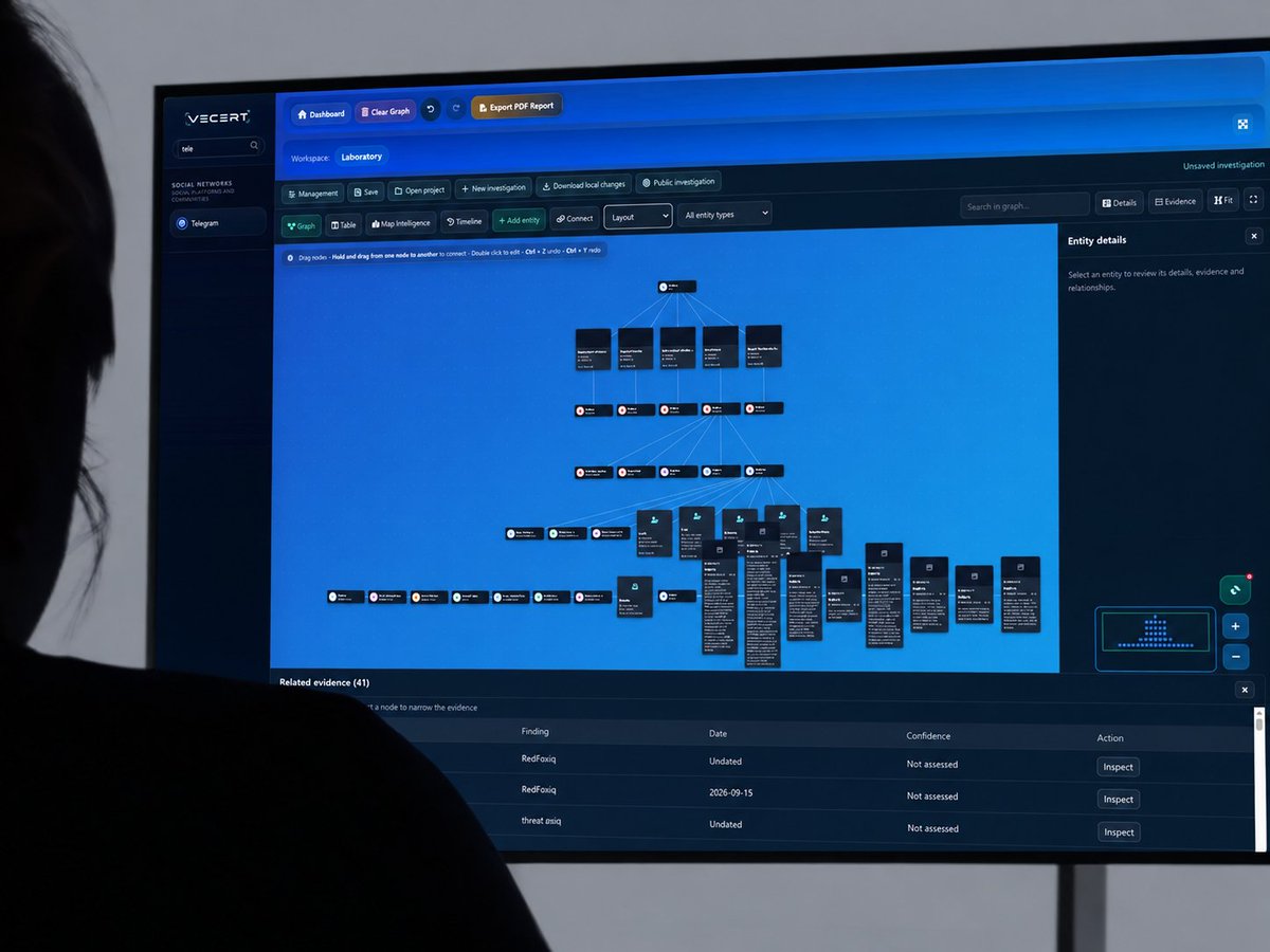 VECERTRadar's tweet photo. 🚀 Revolutionize your analysis with VECERT AnalyzerPRO V6! 🔍

We’ve worked to bring true 360° OSINT capabilities to Analyzer. From CTI to pure OSINT, gain access to a vast repository of investigative data and real-time archives. 🌐📊

Ideal for resolving and tracking cyber incidents, physical-world events, and complex investigations. Put the full power of information right at your fingertips! 🕵️‍♂️💻💸

🏢 Companies, institutions, and independent organizations can purchase a license by emailing us at: ✉️ contact@vecert.io

Start mastering the tool with our tutorials:
🎥 AnalyzerPRO - Investigation Basic I: https://t.co/doimjw0ENp
🎥 AnalyzerPRO - Investigation Basic II: https://t.co/cZf96ThjwC

#OSINT #CTI #VECERT #AnalyzerPRO #Cybersecurity #CyberIntelligence #FinancialInvestigation #DataAnalysis