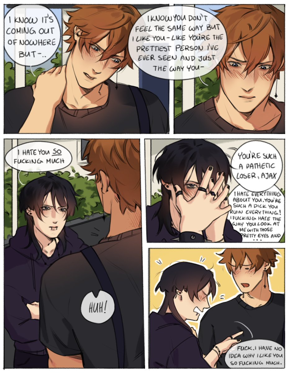 _Lyronn's tweet photo. quick lil comic of these two losers #chiscara

inspired by chiscaraist on ao3 https://t.co/UY8MaZL6KZ