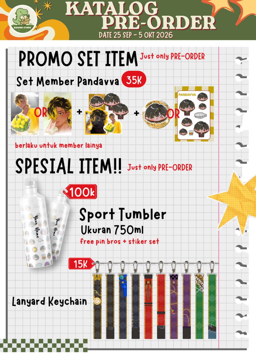 Kenycoid's tweet photo. WELLCOME RAWRSTORE
Berikut katalog #CF23 dan #imagi4 final
And spesial untuk penjualan pertama RAWRSTORE
10 org yg pertama pemesanan akan mendapatkan spesial gift (tidak ad min order)
And buat teman teman yang mau di tag ketika po di buka boleh komen 🙌🏻🙌🏻 https://t.co/QbjVdSaHuI