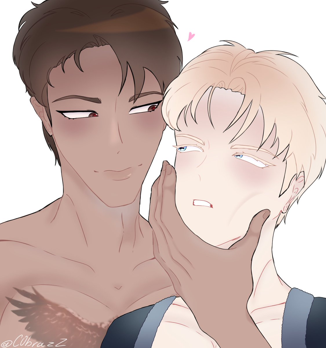 CobrazZiy's tweet photo. Swap au TaekJoo and Zhenya 
(The budget for art is small) https://t.co/r0MhXVJvui