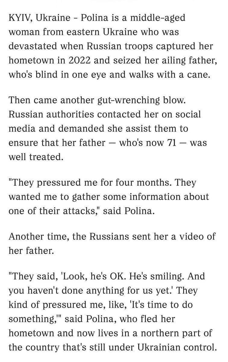 peterktodd's tweet photo. Saying this is about PoWs understates the evil: Russia is abducting civilians, even blind elderly men, and threatening that they'll torture them to try to blackmail their families into spying for Russia.

They're just psychopaths. Kill them before they kill you. https://t.co/W4VdwlO0mf