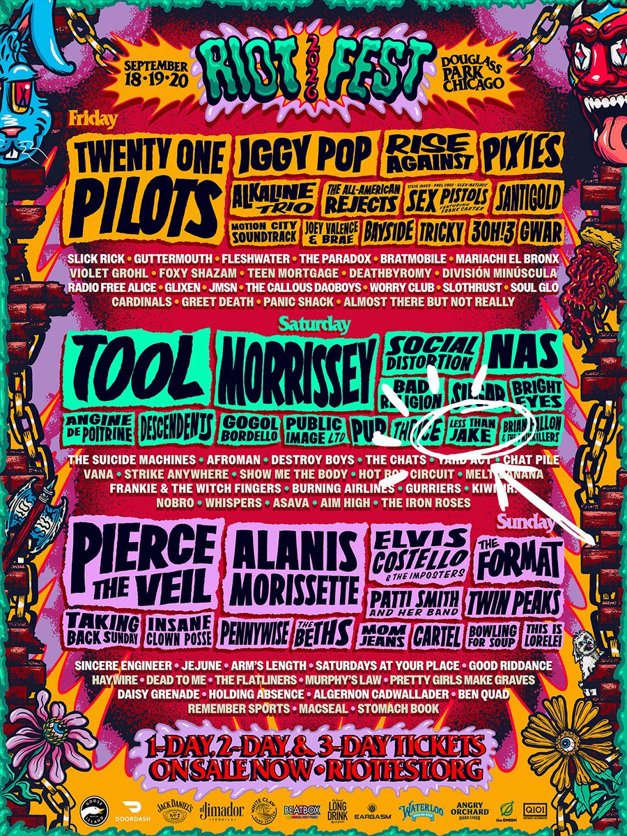 LessThanJake's tweet photo. Saturdays are for Chicago. Come and turn Douglass Park into a giant circle pit with us! Are you going to be there? https://t.co/ENSB8gaW84 https://t.co/BvbpcD6Z5y