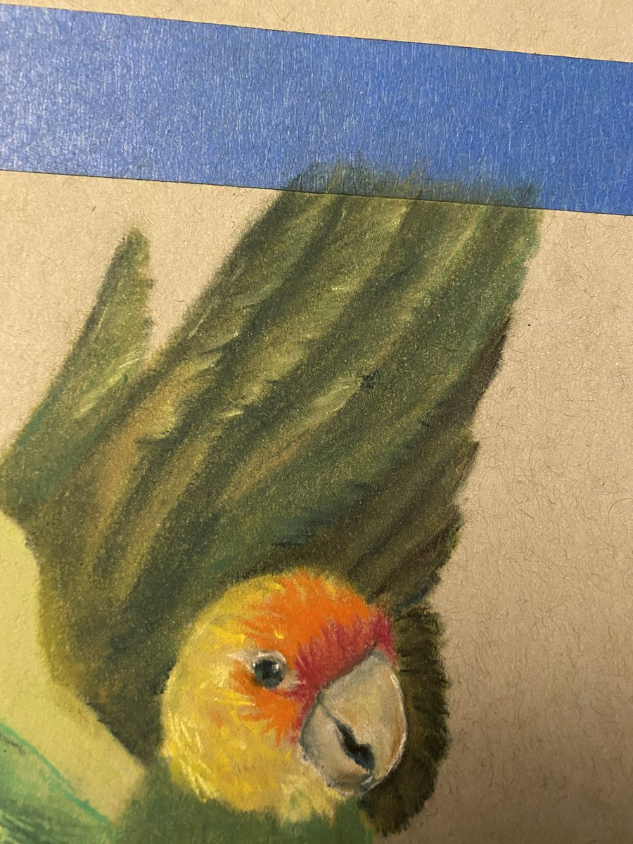 sqilvin's tweet photo. unfinished oil pastel project from 2019, I heavily referenced from Robert Havells work &amp; gave up pretty quickly bc oil pastels hurt my brain https://t.co/eD8n4BcuF9